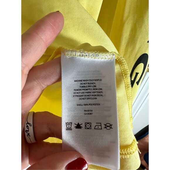 Columbia Womens Yellow Activewear Shirt Size Large - Picture 4 of 5